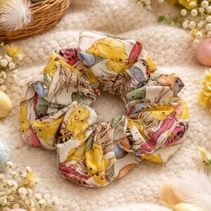 Easter Egg and Chick Cotton XXL Scrunchie